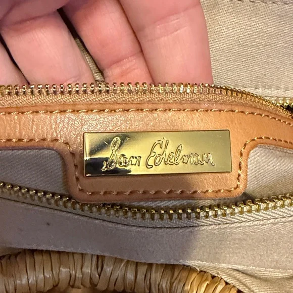 Sam Edelman women’s purse hand bag Adira straw tote Aztec multi fabric boho - Picture 6 of 9